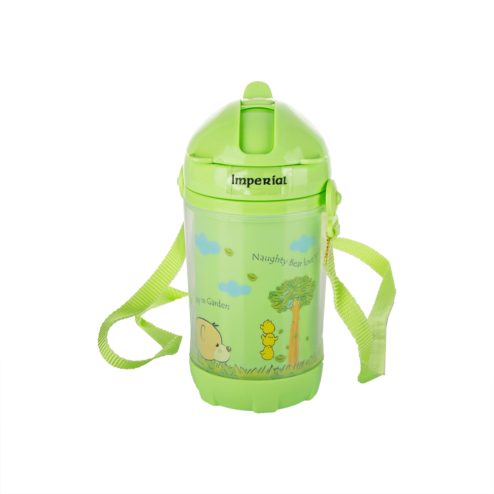 زمزمية بلاستيكية بسعة بسعة 350 مل - أخضر