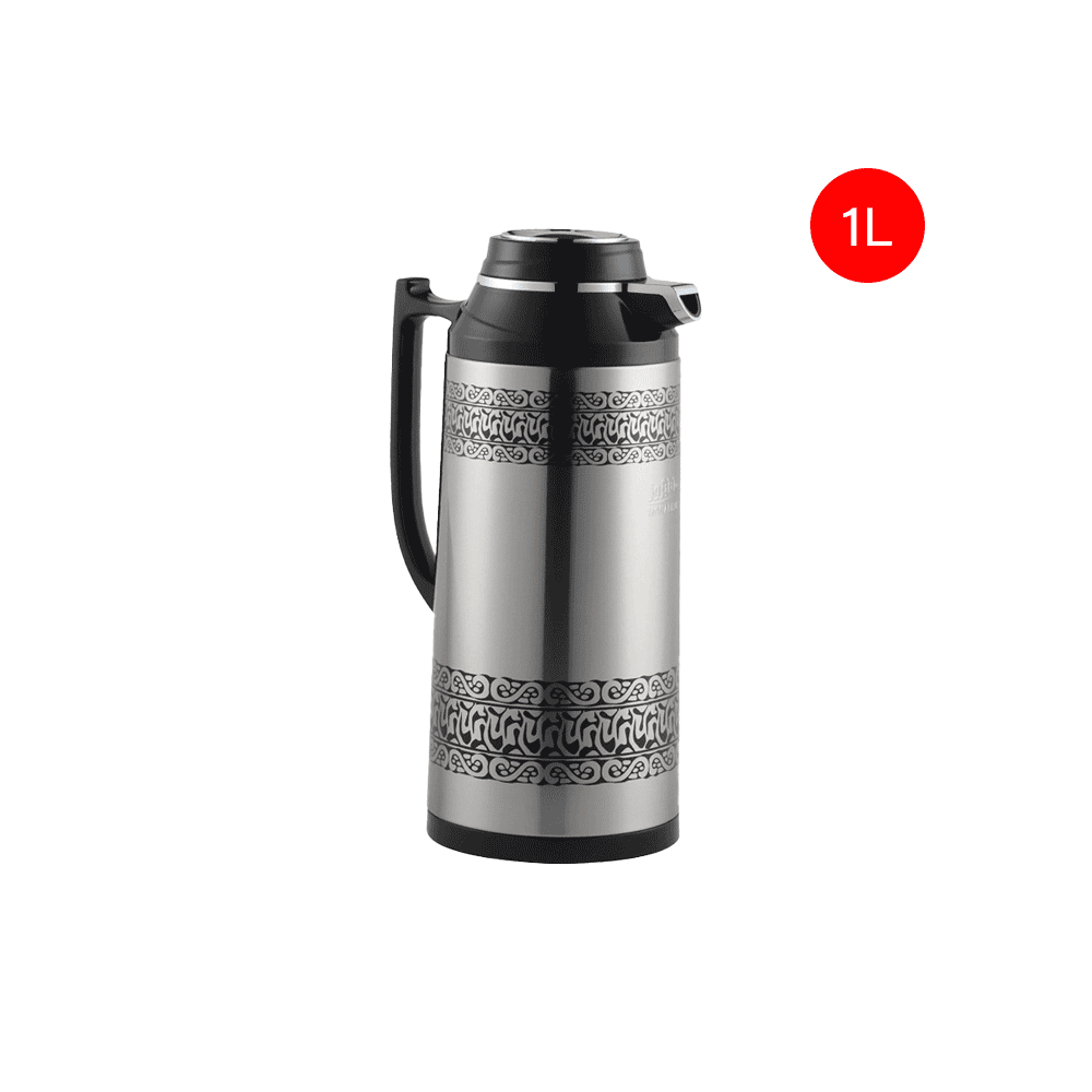 مانا بروز ثلاجة حافظ للحرارة استانلس استيل سعة 1 لتر - فضي