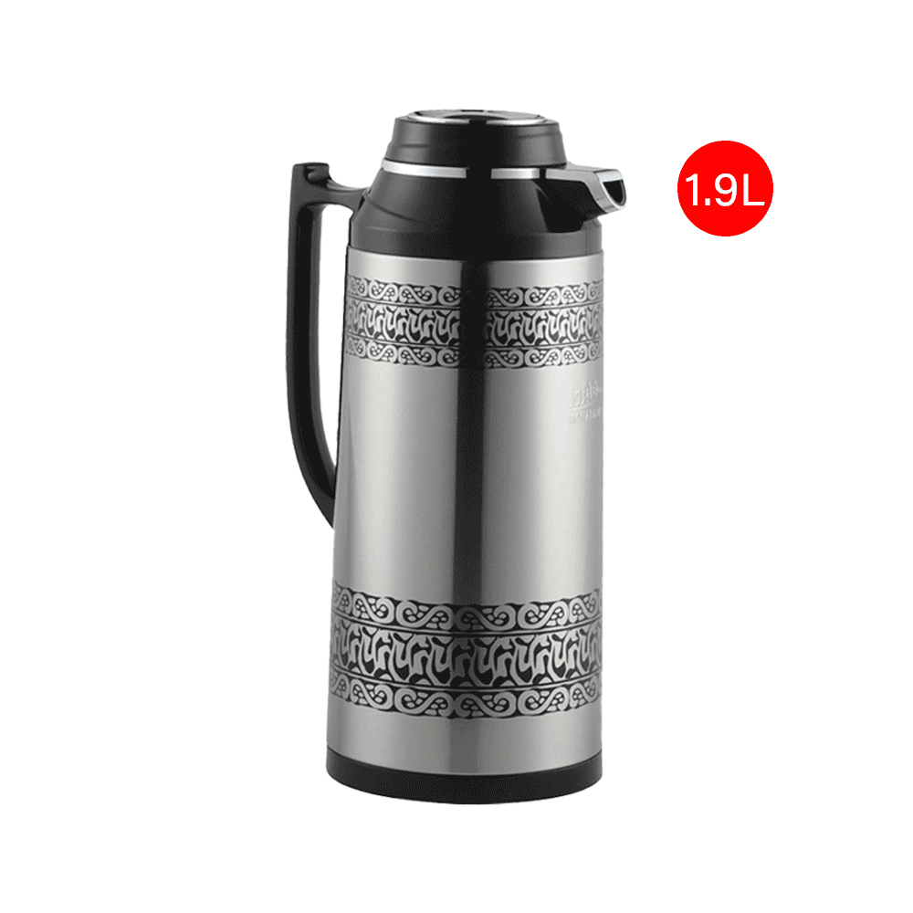 مانا بروز ثلاجة حافظ للحرارة استانلس استيل سعة 1.9 لتر- فضي