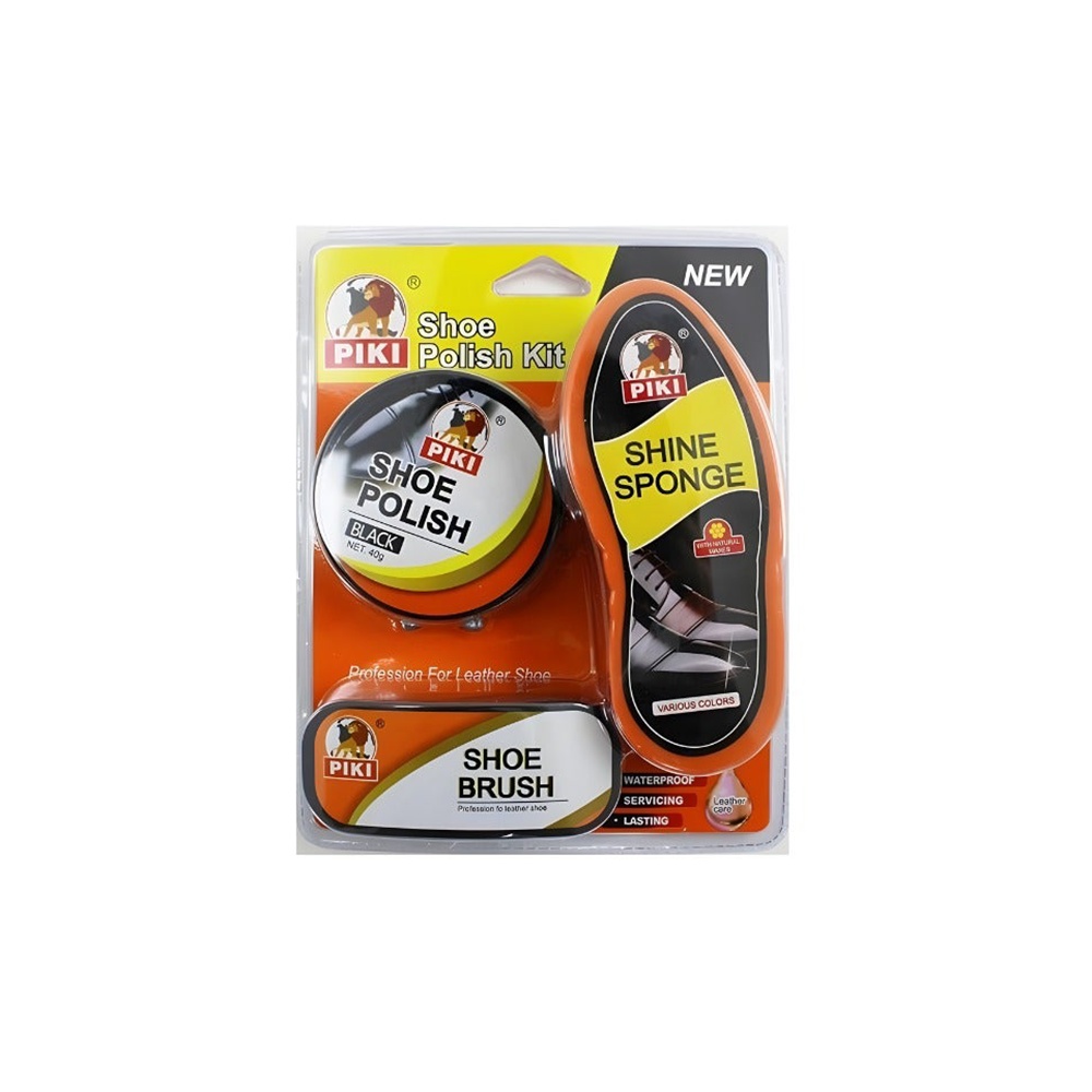 بايكي مجموعة العناية بالأحذية الجلدية - 3 قطع 