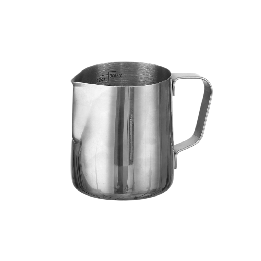 جزوة احترافية مخصصة لتسخين الحليب والرسم على القهوة ستيل 600 مل - فضي