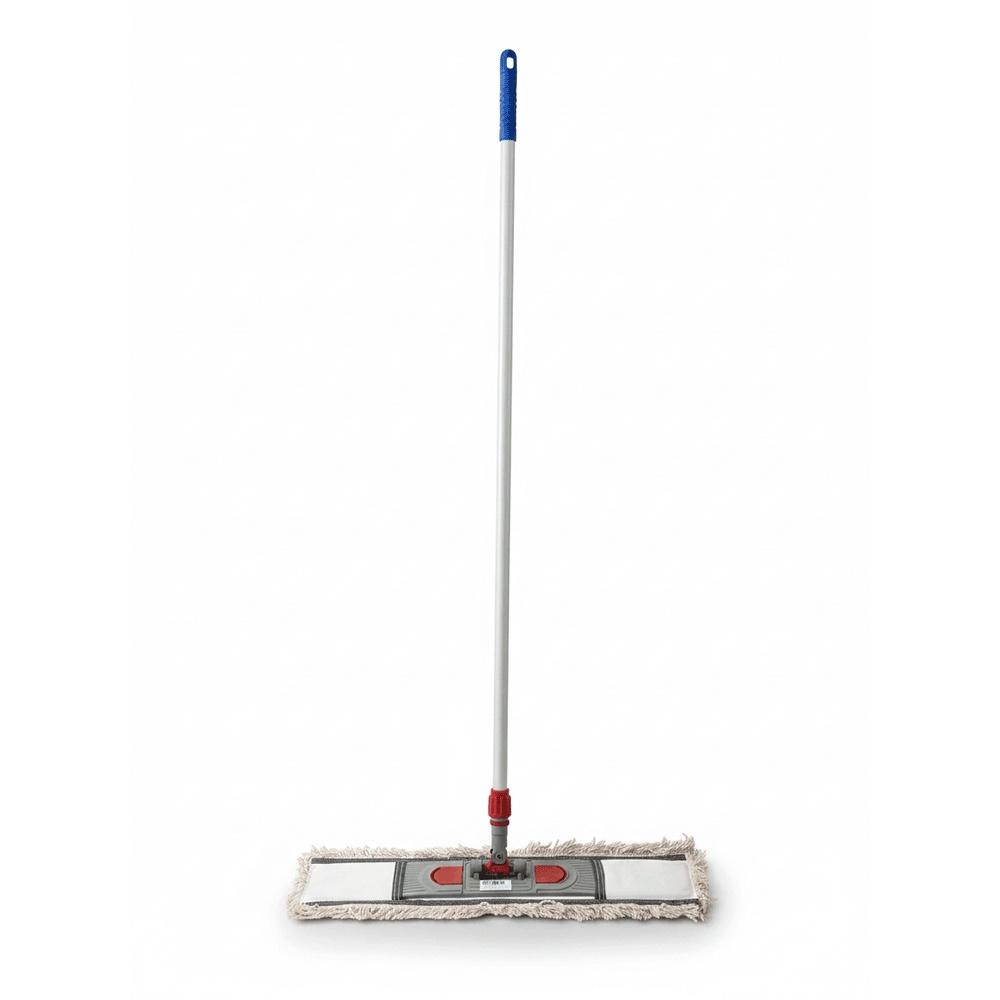 مساحة دراي موب للأرضيات  قاعدة حديد - ابيض