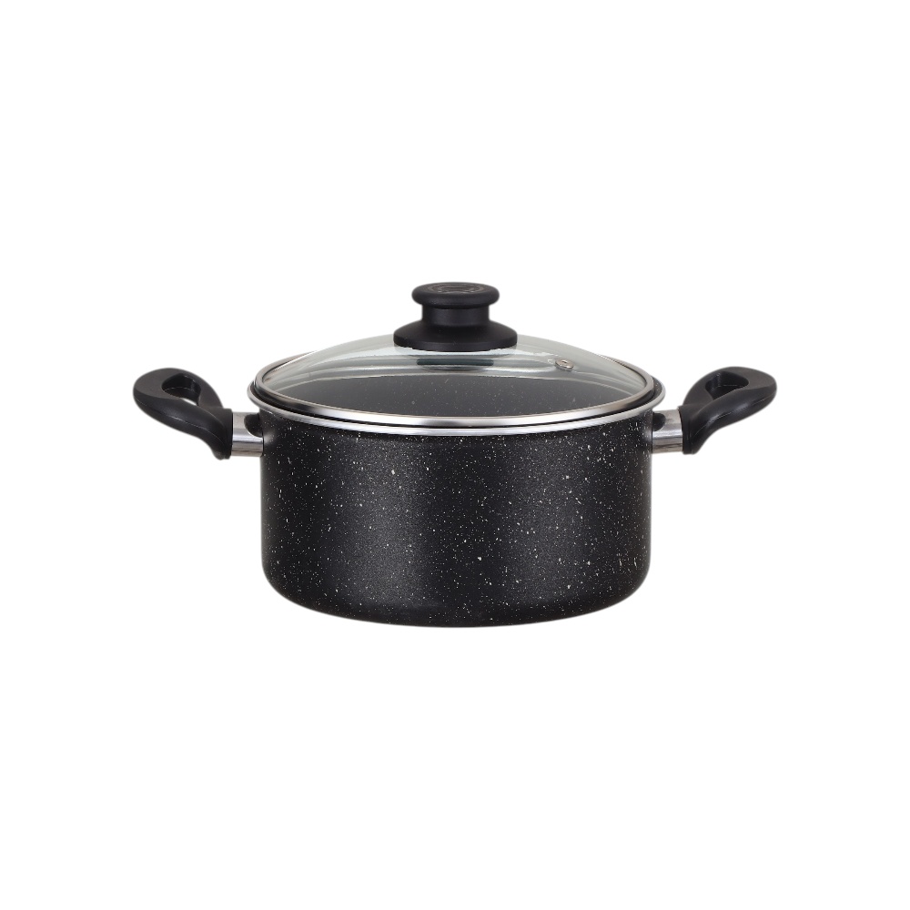 قدر تيفال العودي بغطاء زجاج حراري ومقابض عازلة مقاس 20سم 