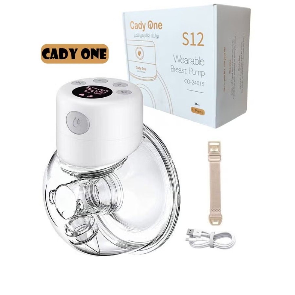 مضخة حليب كهربائية يدوية قابلة للارتداء بشاشة LCD و9 مستويات قابلة للشحن