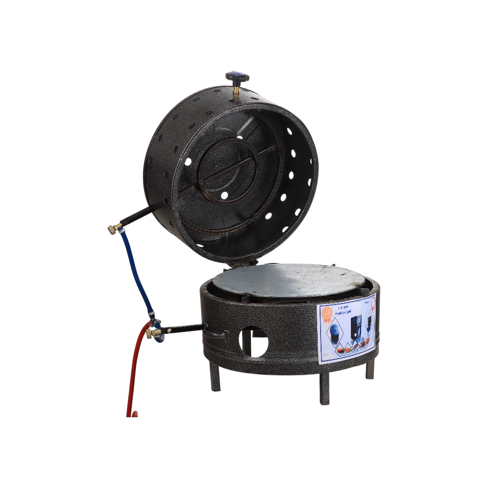 طباخة غاز دائرية - فضي