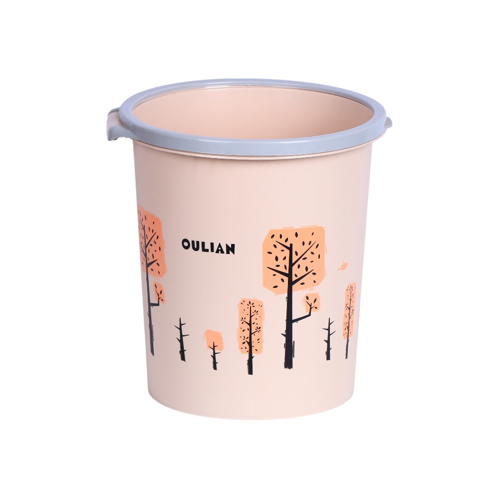 سلة مهملات بلاستيك موديل 1264- وردي