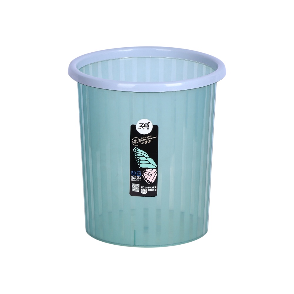 سلة مهملات بلاستيك موديل 990025 - أخضر