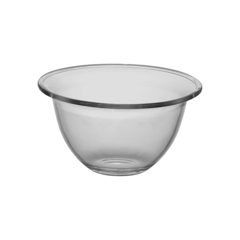 وعاء زبدية خلط وتحضير زجاجي حراري بوركام مقاس 18 سم - شفاف
