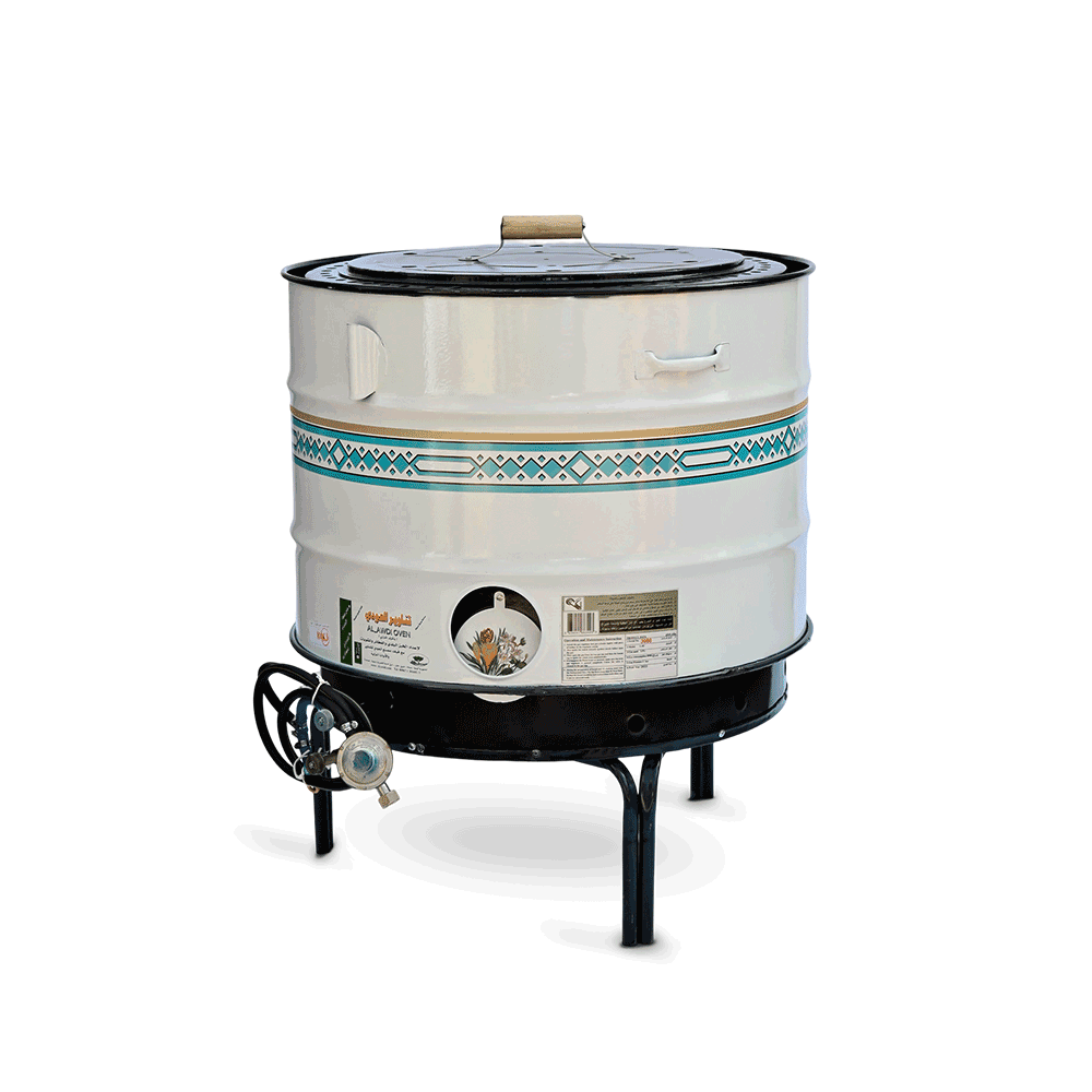تنور غاز العودي محسن مقاس كبير قطر 76 سم شنكو صافي مع الملحقات - متعدد الألوان