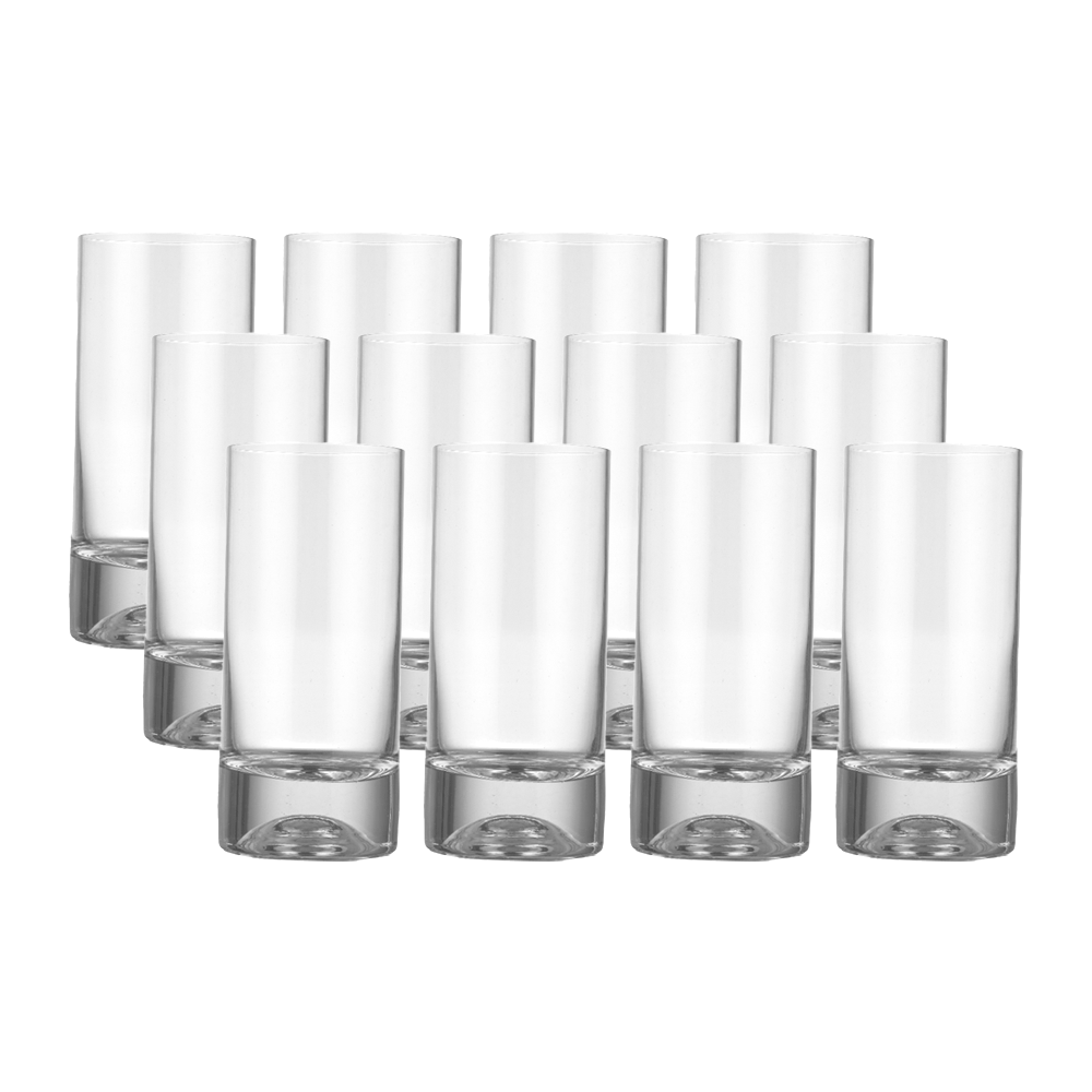 طقم كاسات عصير باشا باشا زجاج سادة - 12 قطعة