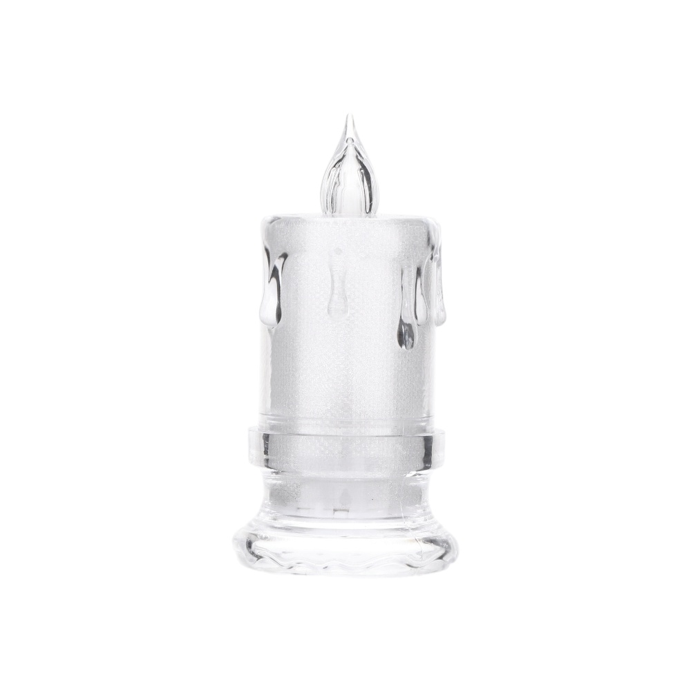 شمعة إلكترونية مضيئة ليد بتصميم كلاسيكي تأثير الذوبان