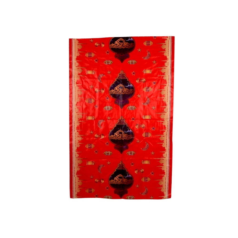 سفرة رمضان بلاستيك بنقوش هلال وفانوس -  3 متر