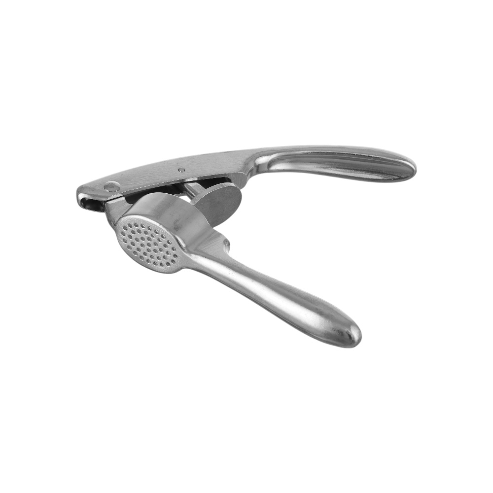 هراسة ثوم داني هوم يدوية مصنوعة من الاستيل المقاوم للصدأ - فضي