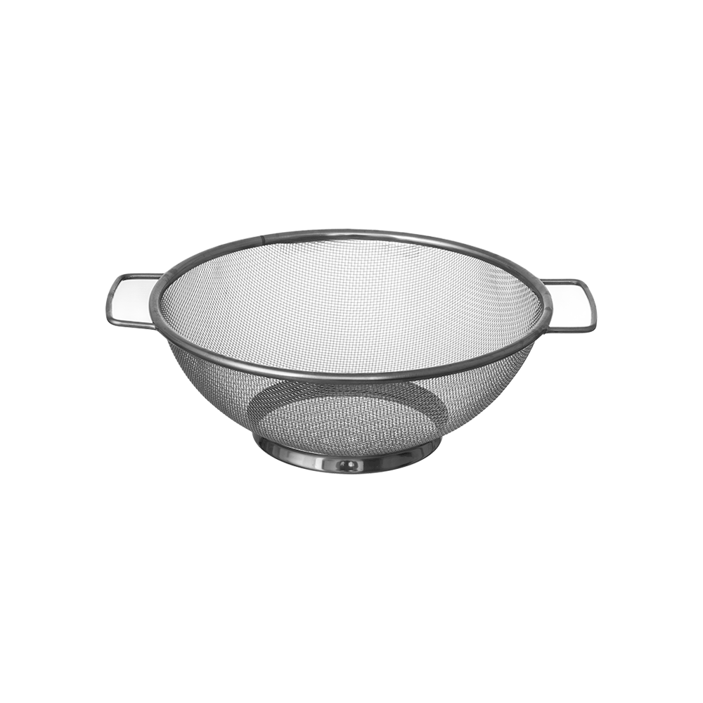 مصفاة ستانلس ستيل بمقابض مقاس 20 سم - فضي