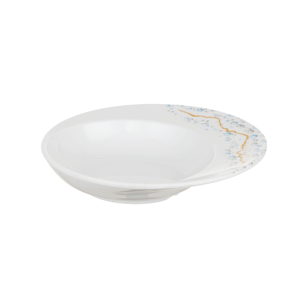 صحن ميلامين جافي ممتاز رسمة جانبية راقية - 20 سم