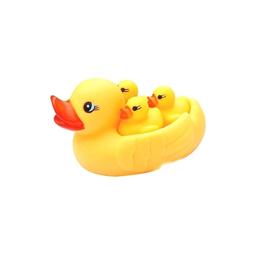 بيوينتي مجموعة ألعاب استحمام بطة - 4 قطع