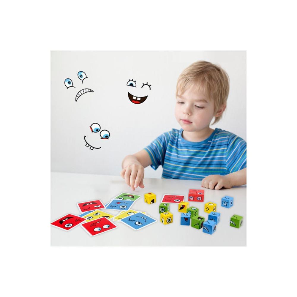 مكعب خشبي لتدريب المهارات الحركية