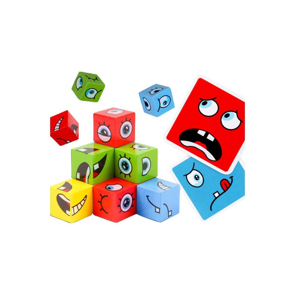 مكعب خشبي لتدريب المهارات الحركية