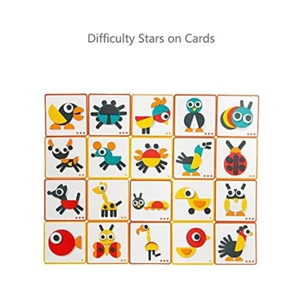 لعبة أحجية تركيب الصور المقطعة التعليمية مصنوعة من الخشب - 25.5x21.5x4.5 سم 