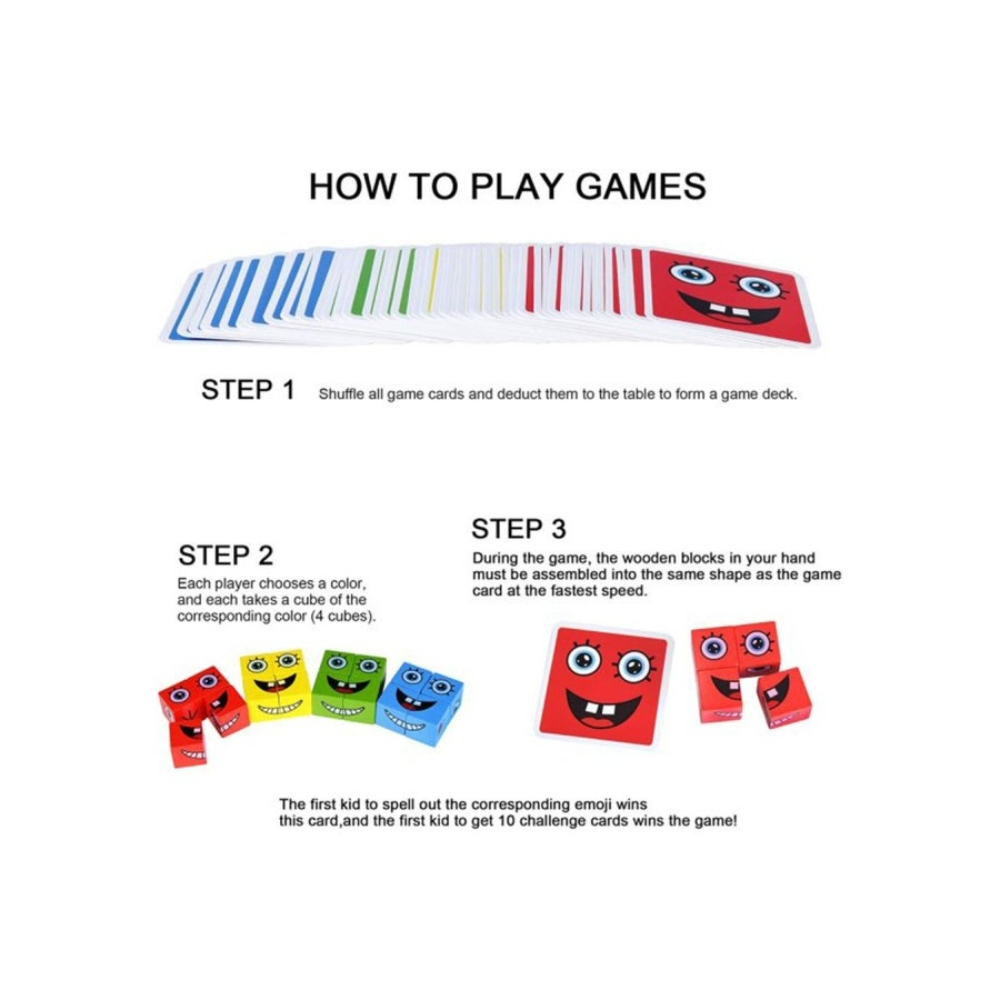  لعبة مكعب تغيير الوجه للتعليم المنطقي المبكر