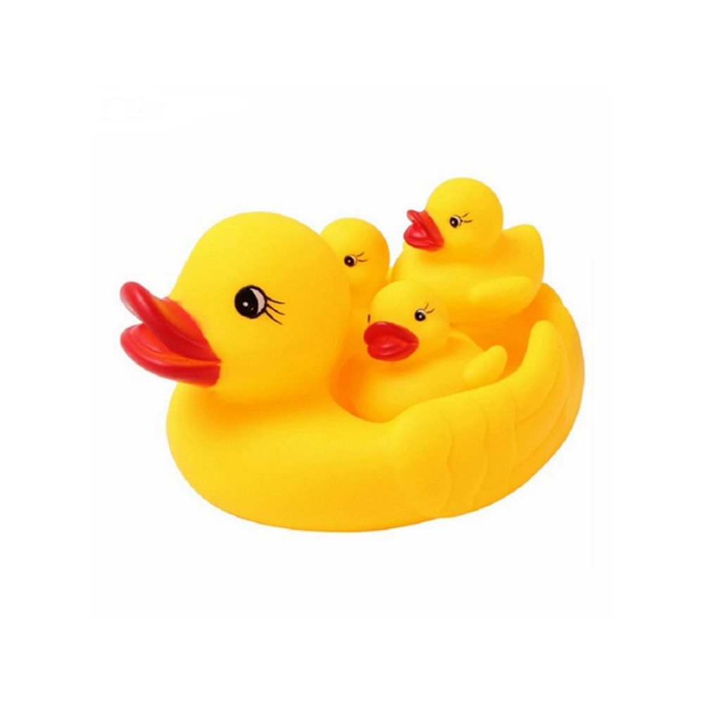  طقم دمى مطاطية عائمة عائلة بط - 4 قطع 