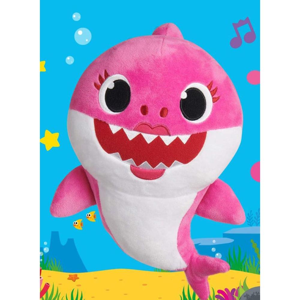  دمية محشوة سمكة قرش ناعمة - 6.9 × 8.3 × 11 بوصة 