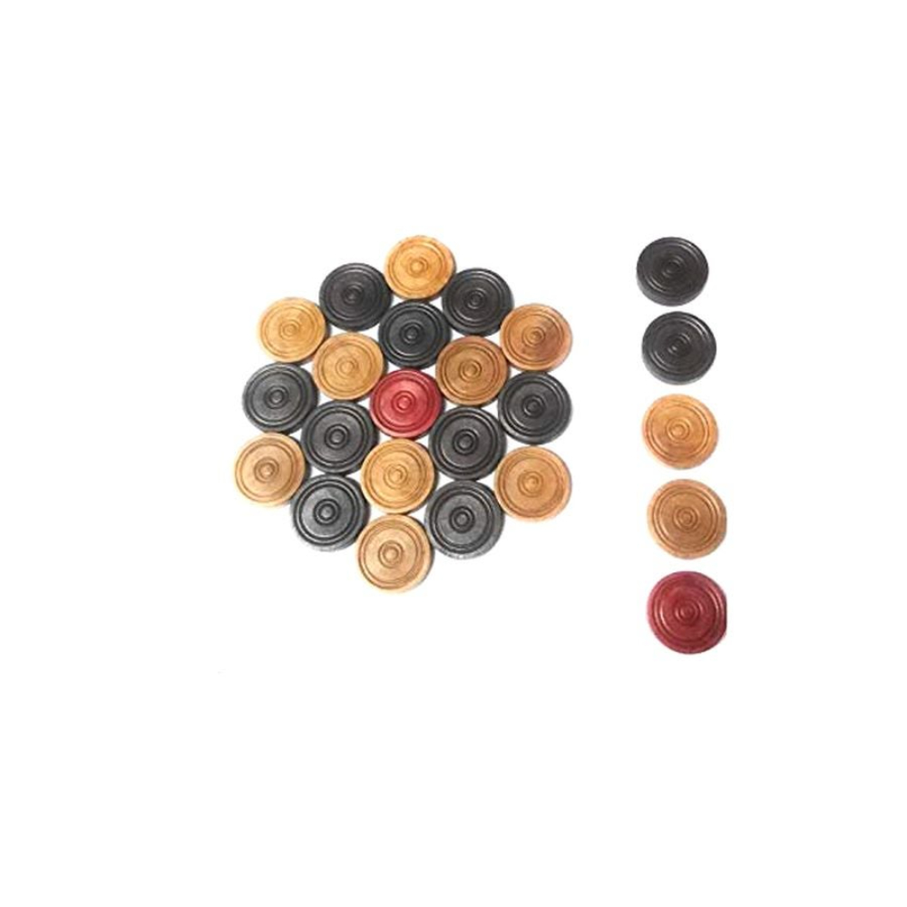  مجموعة كيرم خشبية - 19 قطع