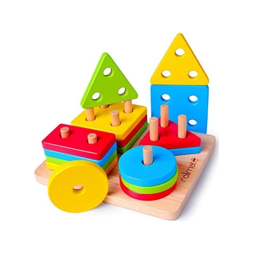 روليميت لعبة تعليمية خشبية للأطفال حديثي المشي