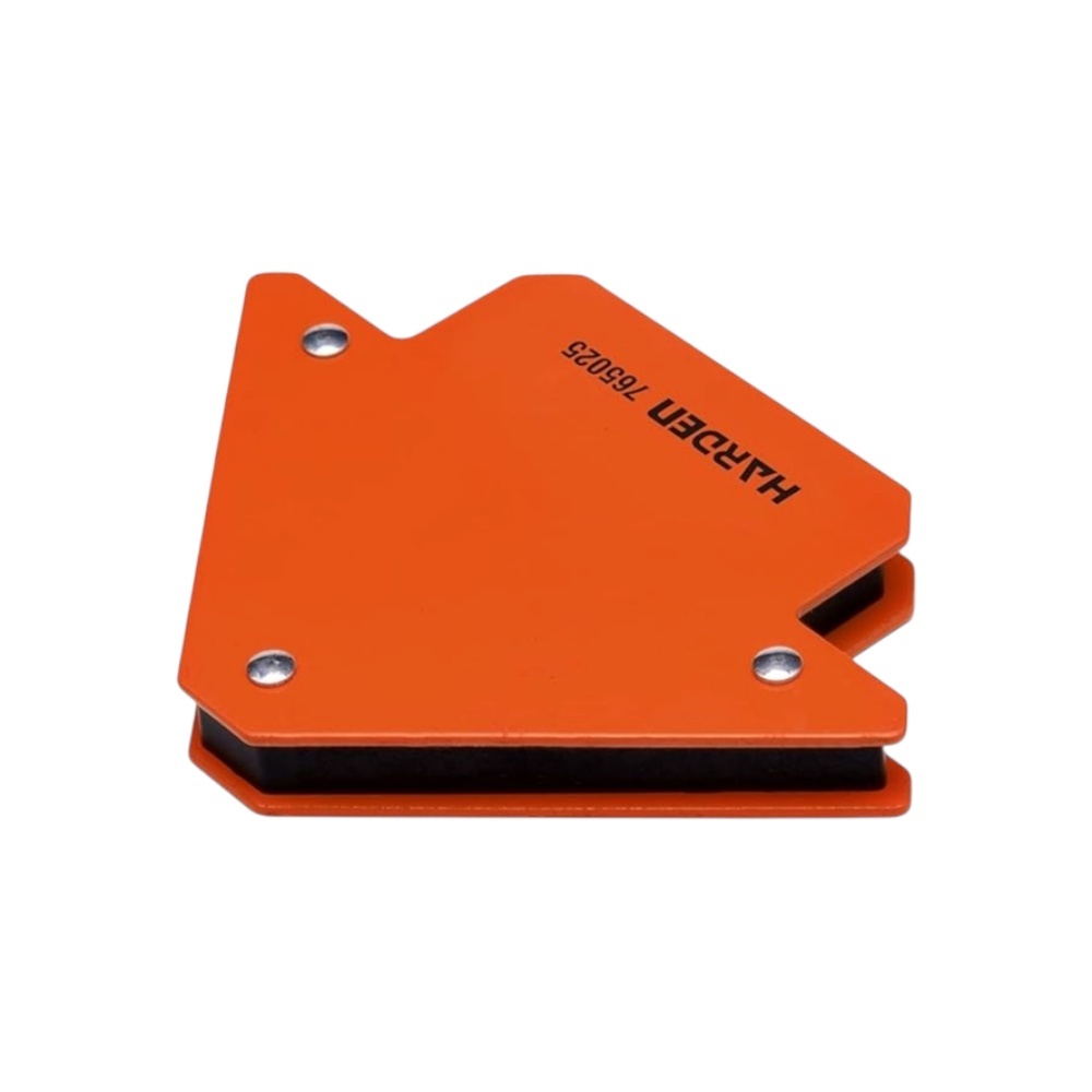 مجموعة زاوية لحام مغناطيسية هاردن قياس 75 مم موديل 765025 - برتقالي