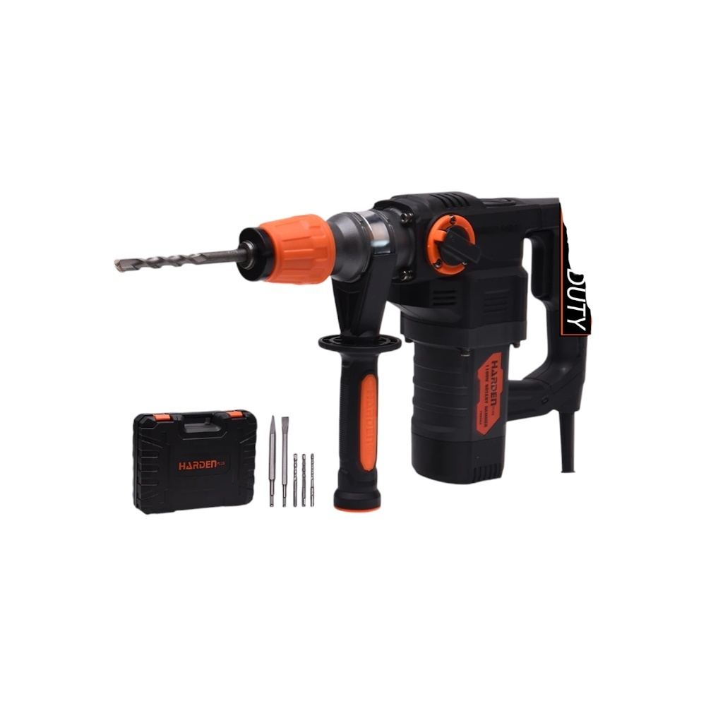  دريل ومطرقة تكسير دوارة هاردن قوة 1100 وات موديل 750352 - متعددة الألوان