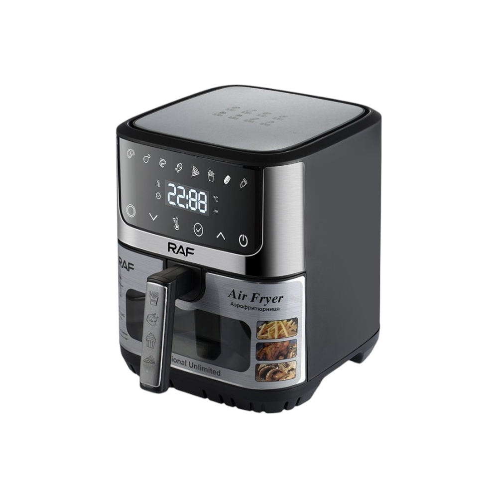 مقلاة هوائية رقمية راف متعددة الوظائف بسعة 7 لتر وقوة 1600 وات موديل R.5283 - متعدد الألوان