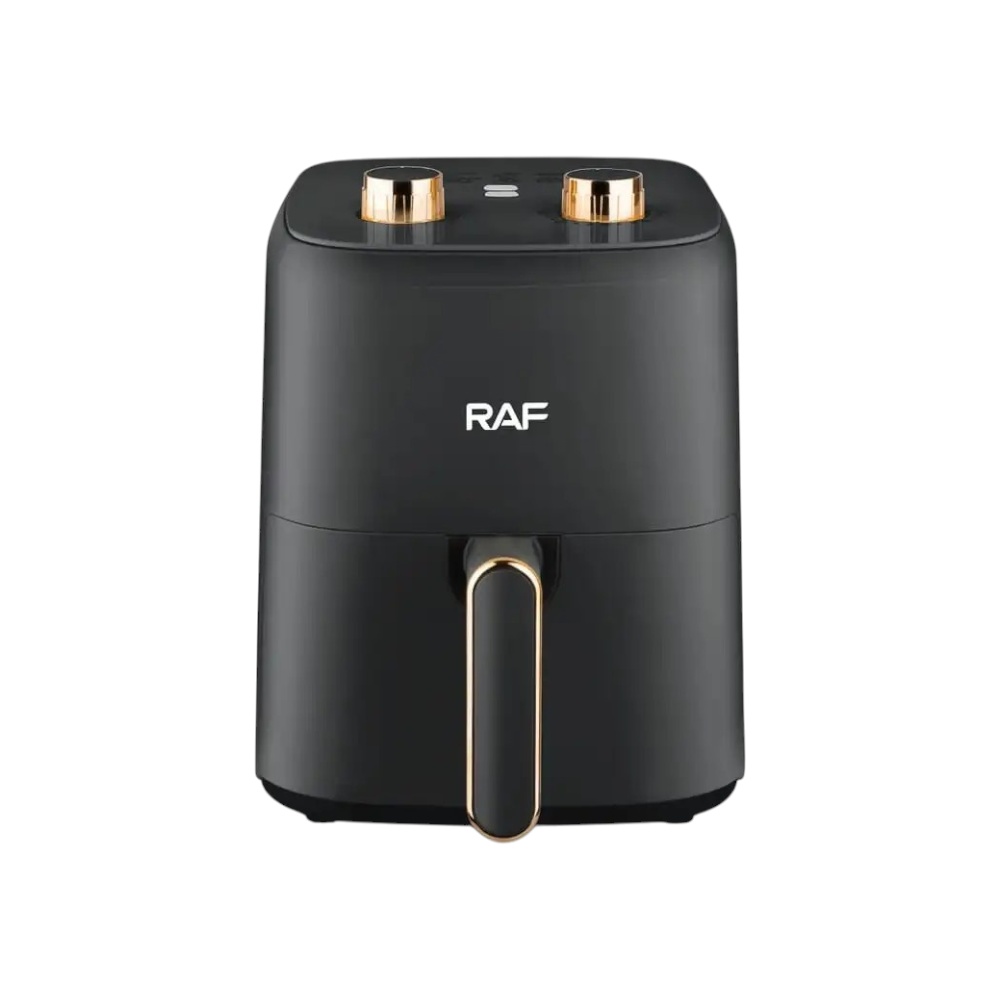 مقلاة هوائية راف سعة 3 لتر وقوة 1300 وات موديل R.5237B - أسود وذهبي