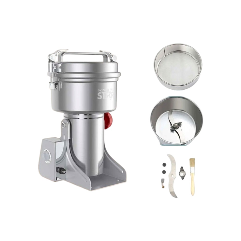  مطحنة كهربائية وينينج ستار متعددة الاستخدامات سعة 800 مل وقوة 1900 وات موديل ST-9403 - فضي