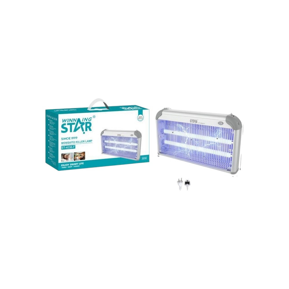 مصباح قاتل الناموس الكهربائي وينينج ستار بقوة 30 وات موديل ST-4038-F - فضي