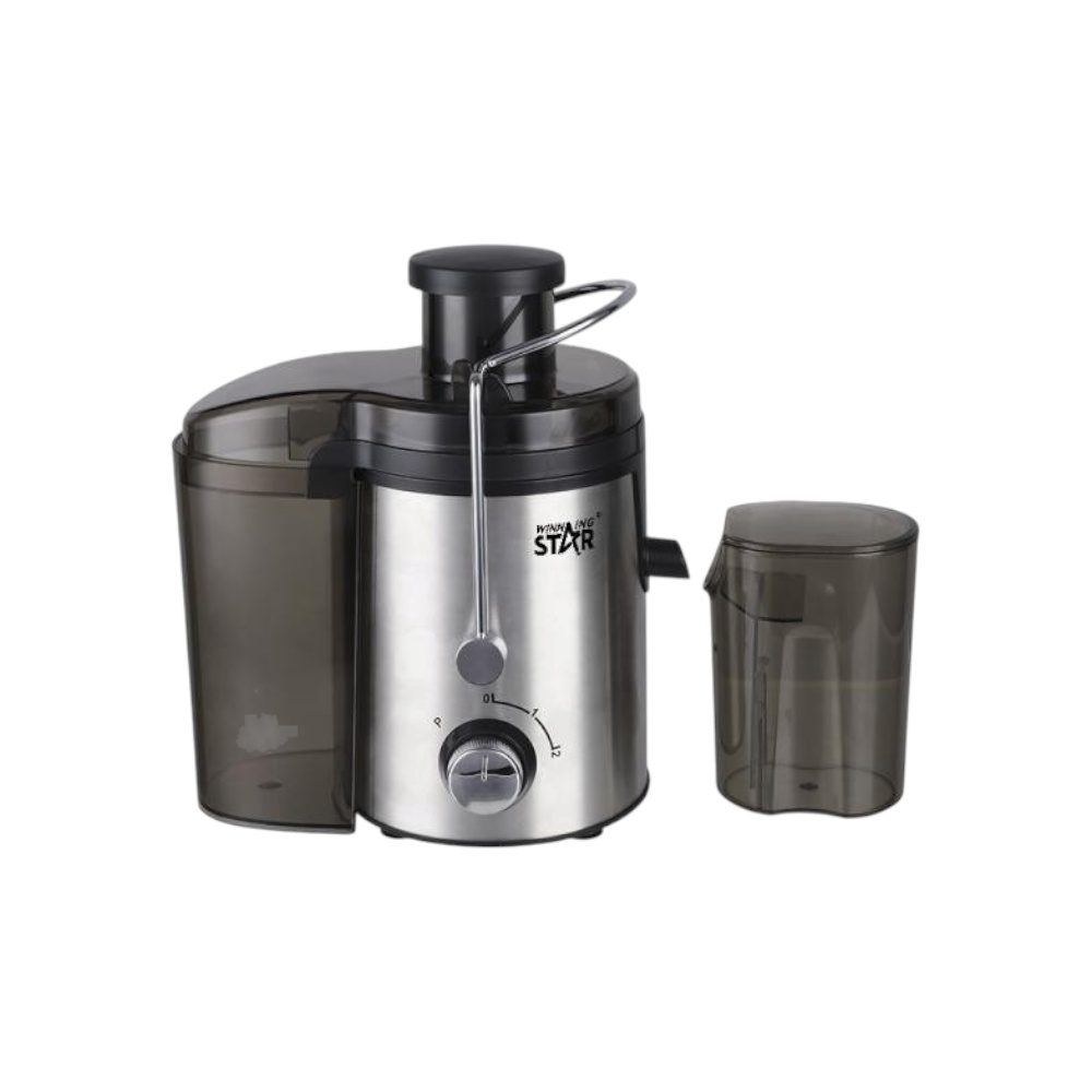 عصارة فواكه صلبة وينينج ستار بمحرك نحاسي بقوة 400 واط ونظام حماية من التحميل الزائد موديل ST-5546-L - فضي