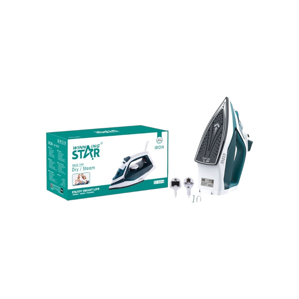 مكواة بخار منزلية محمولة وينينج ستار بقوة 2000 واط موديل ST-5314 - أزرق