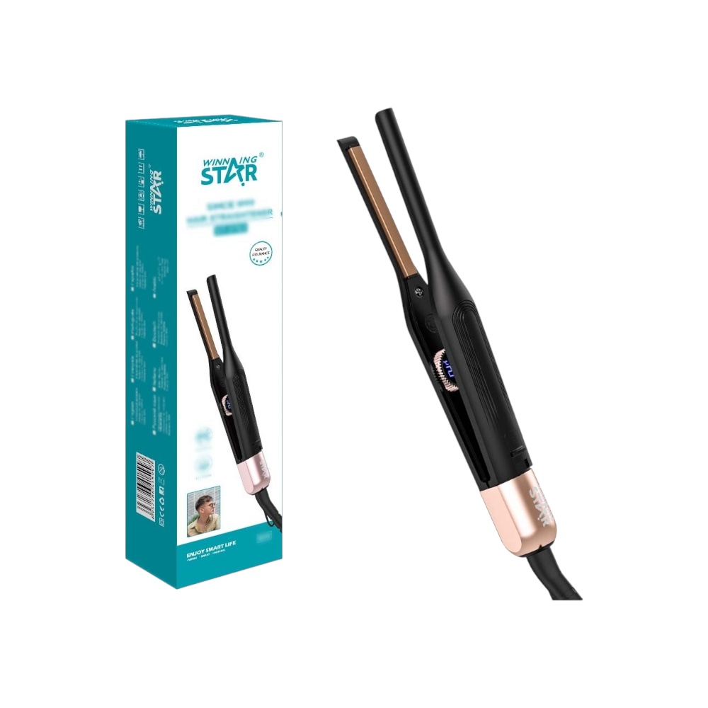 مكواة فرد شعر احترافية وينينج ستار بـ 5 مستويات حرارة قوة 34 وات موديل ST-5763 - متعدد الألوان