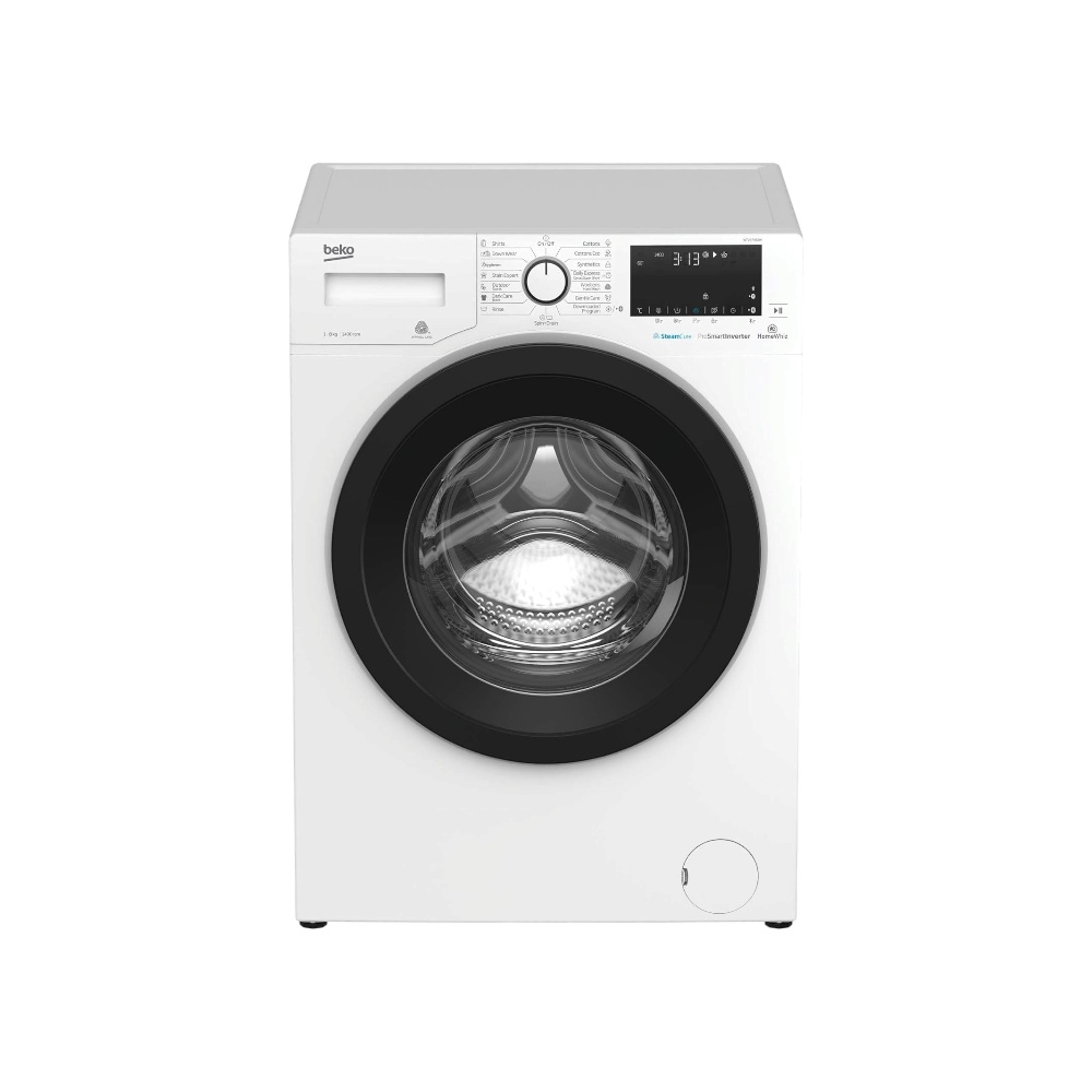  غسالة ملابس بيكو بـ 15 برنامج وسعة 8 كجم وقوة دوران 1400 دورة في الدقيقة 1800 وات موديل WTV8736XW - أبيض