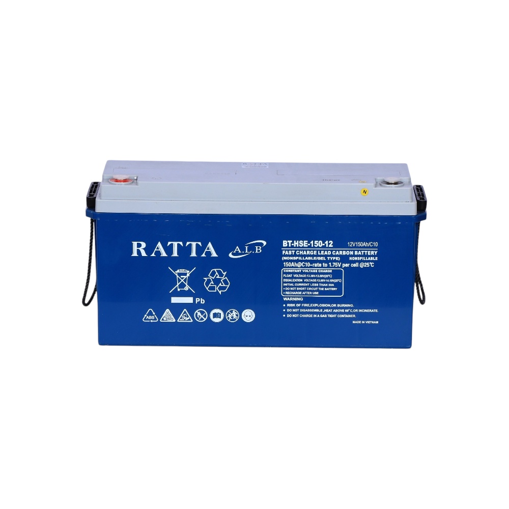 بطارية رصاص كربون راتا قوة البرق بقدرة 150 أمبير موديل BT-HSE-150-12 - أزرق 