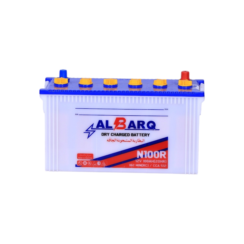 بطارية البرق جافة مشحونة بقدرة 100 أمبير موديل N100R - متعددة الألوان