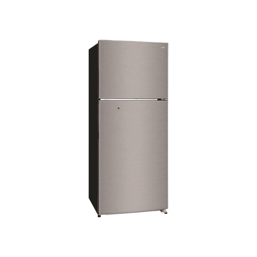 هاير ثلاجة بابين نظام انفرتر بسعة 384 لتر قوة 439 كيلووات سنويا موديل HRF-580FI - فضي