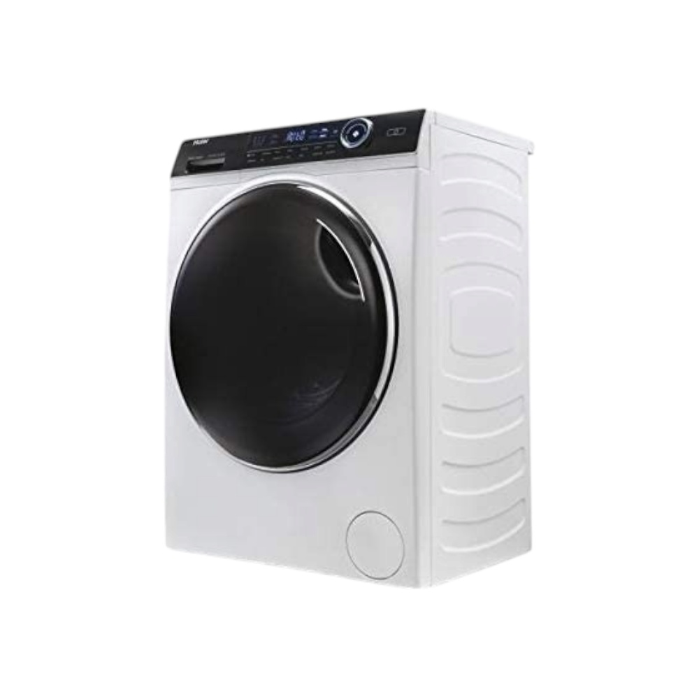 غسالة هاير فتحة أمامية بمحرك دفع مباشر بسعة 10 كجم موديل HW100-B14979 - أبيض