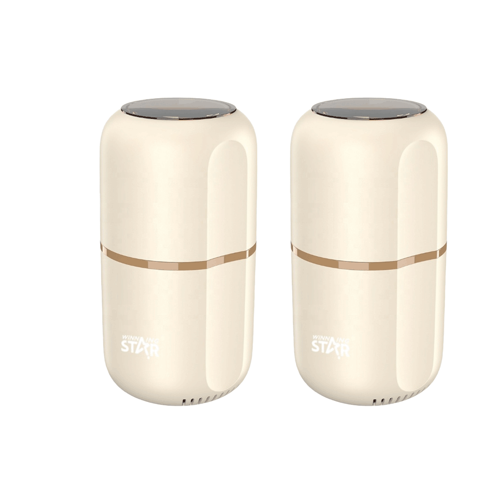 باكج مطحنة قهوة وينينج ستار سعة 80 جم قوة 150 وات موديل ST-9713 - قطعتين