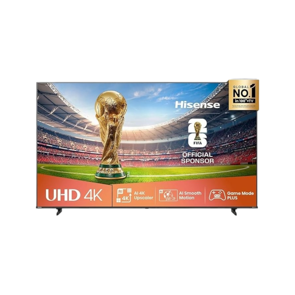 تلفزيون هايسنس ذكي 55 بوصة بتقنية 4K UHD اصدار 2025 موديل 55A62QS - اسود