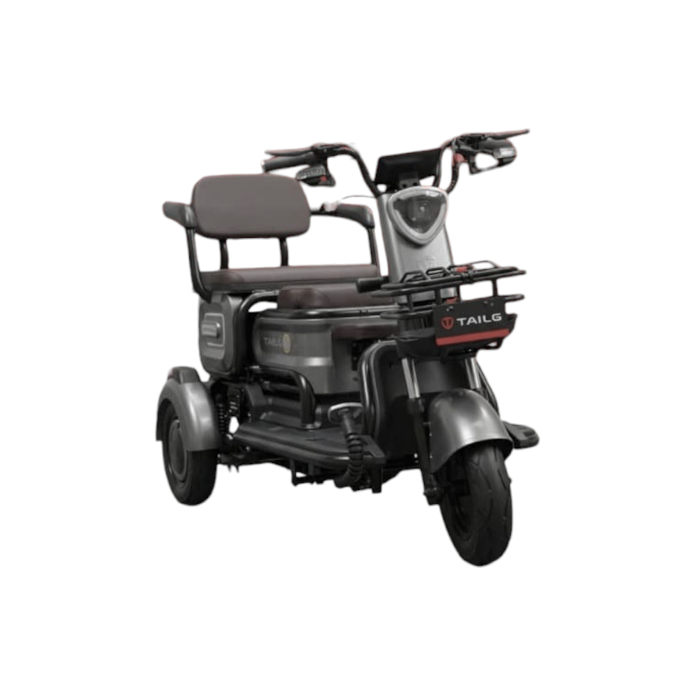 دراجة تايلج كهربائية بيك وان ثلاثية العجلات قوة 650 وات وسرعة 32 كم/ساعة  - أسود