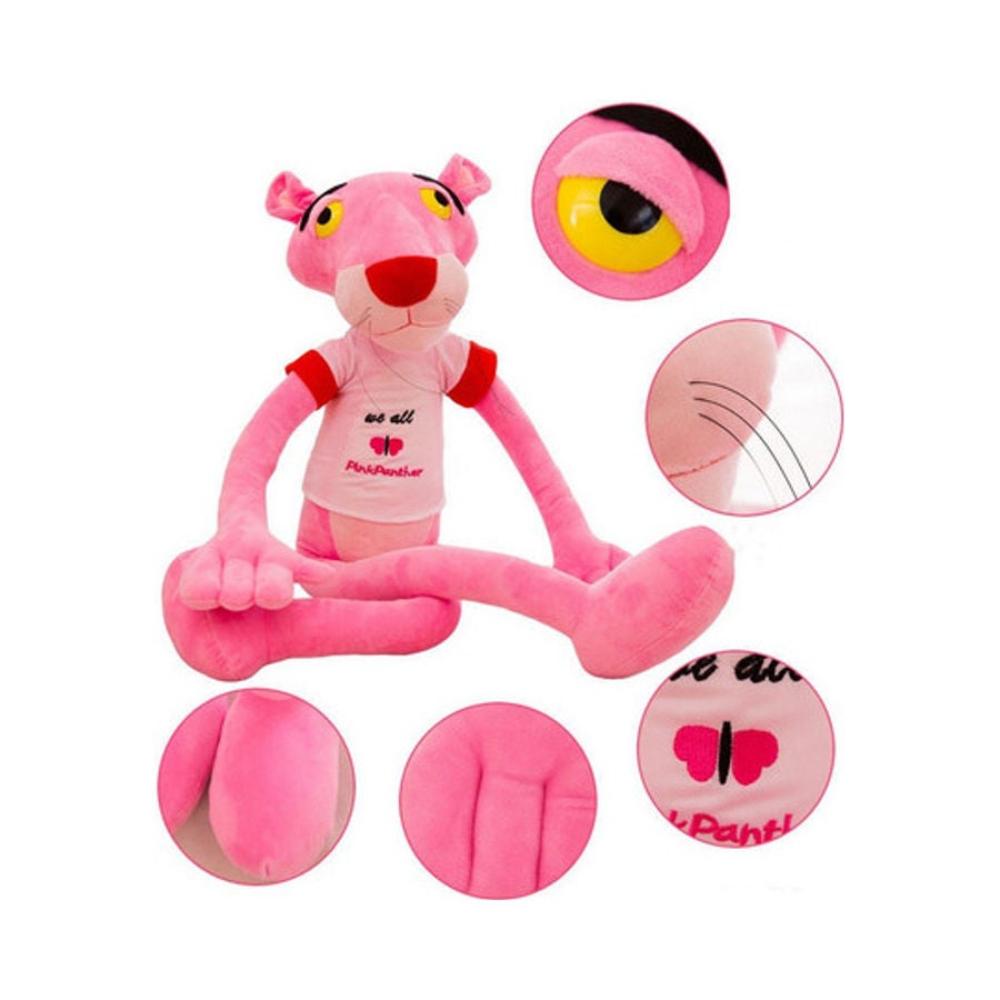 مس تيارا دمية نمر وردي محشوة - 60x30 سم