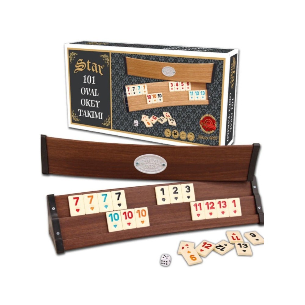 لعبة مرح لعبة أوكيه التركية خشبية مزخرفة