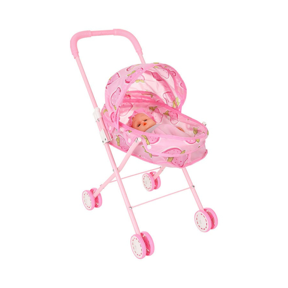 عربة أطفال لدمية - 12 بوصة