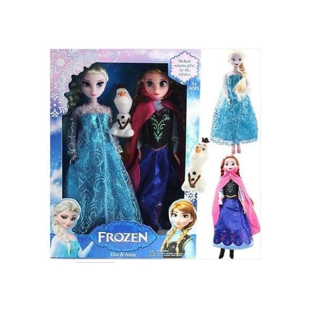 طقم دمى أميرات آنا وإلسا - 2 قطعة
