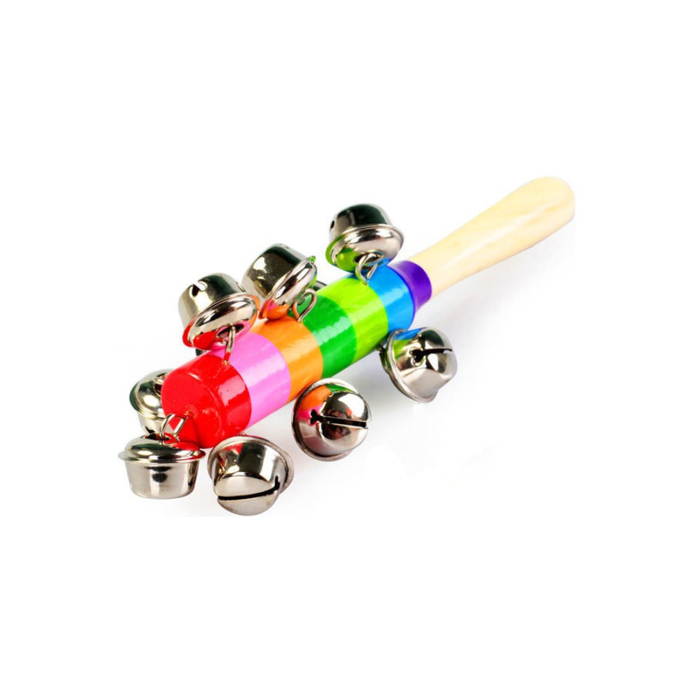 مس تيارا أجراس خشخيشة يدوية خشبية - قطعتين